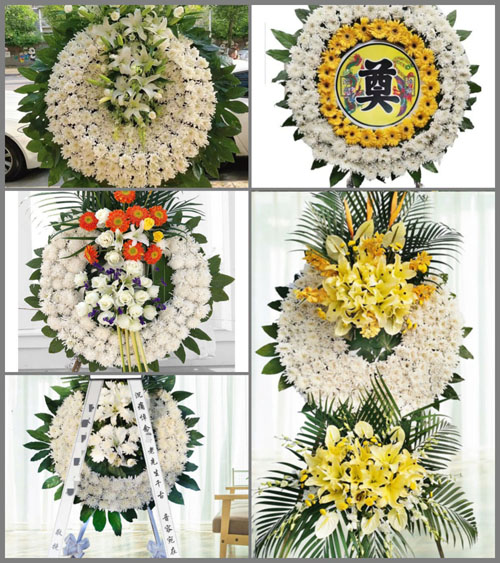安徽安庆市潜山县黄铺镇张河村花圈速递